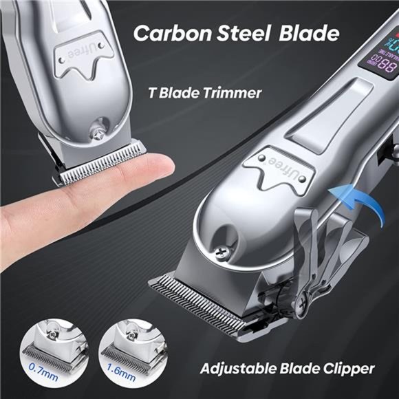 Hair Clippers for Men Professional + Hair Beard Trimmer Kit, Mens Grooming Kit - Picture 5 of 6